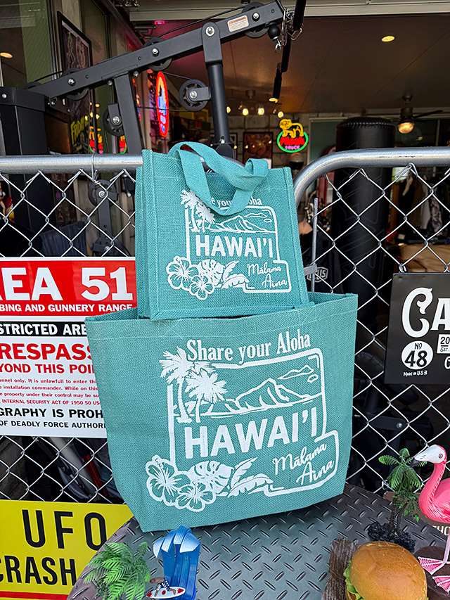 ハワイアン　ミント　ジュート　トートバッグ　Lサイズ ■ アメリカン雑貨 アメリカ雑貨 爆買 |  | 08