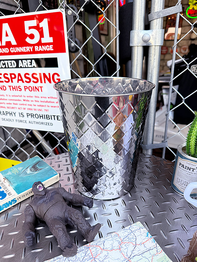 ダルトン　ステンレスバケツ　5L　（フェンス柄）　ゴミ箱　収納　鉢カバー ■ アメリカン雑貨 アメリカ雑貨 爆買 | DULTON