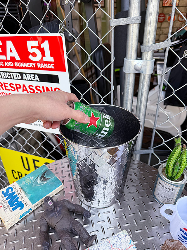 ダルトン　ステンレスバケツ　5L　（フェンス柄）　ゴミ箱　収納　鉢カバー ■ アメリカン雑貨 アメリカ雑貨 爆買 | DULTON | 02