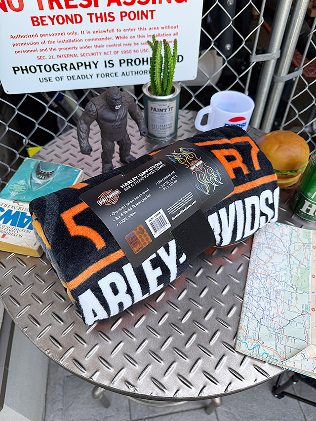 Harley Davidson（ハーレー・ダビッドソン） B&S フレイムス タオル
