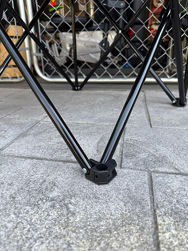 【希少品！】ハーレーダビッドソン　ブラック折りたたみアウトドアチェア ロゴ付き 希少品！】ハーレーダビッドソン ブラック折りたたみアウトドアチェア