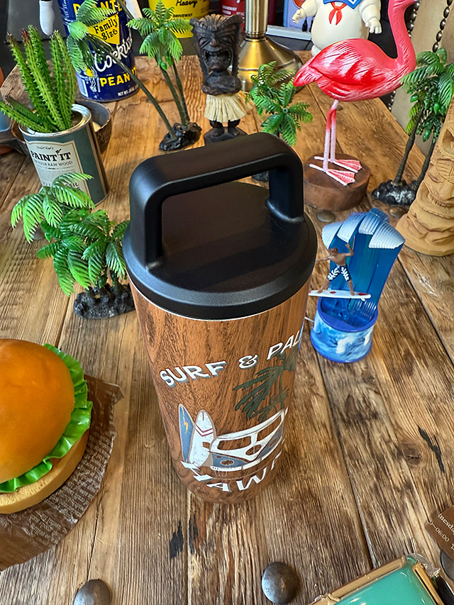 ハワイアン　ウッディプリント　ステンレス　耐熱ボトル　550ml　（サーフバス）　二重構造　水筒　保冷＆保温 |  | 01