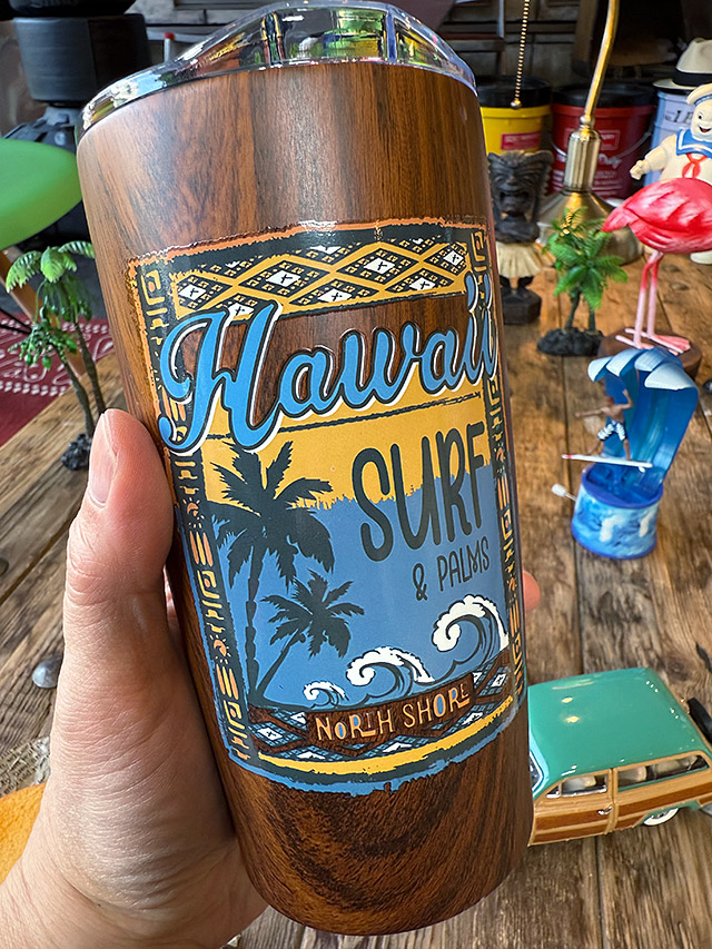 ハレイワ ステンレスタンブラー 550ml （ビッグウェーブ） 二重構造 