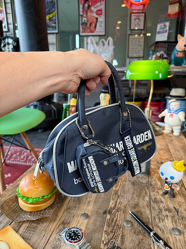 マジソンバッグ ミニポーチ カラビナフック付き （ネイビー