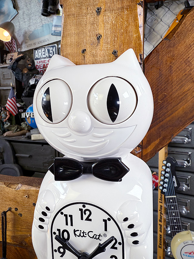 キットキャット　クロック　（ホワイトジェントルマン）　　MADE IN U.S.A. ■ アメリカン雑貨 アメリカ雑貨 |  | 02
