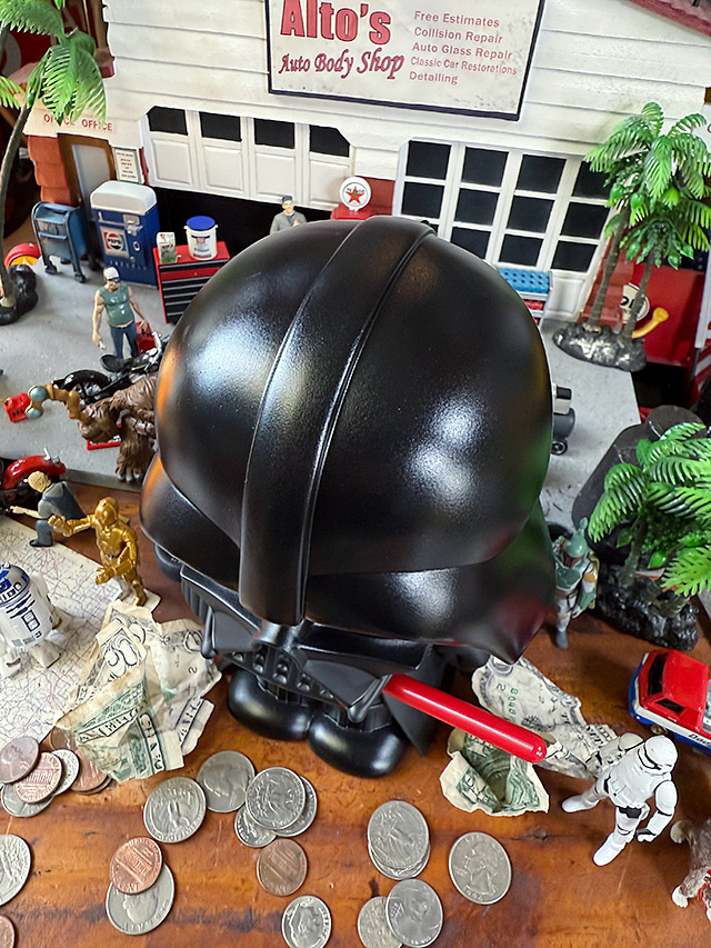 スターウォーズ ダースベイダー PVCバンク 貯金箱 フィギュア