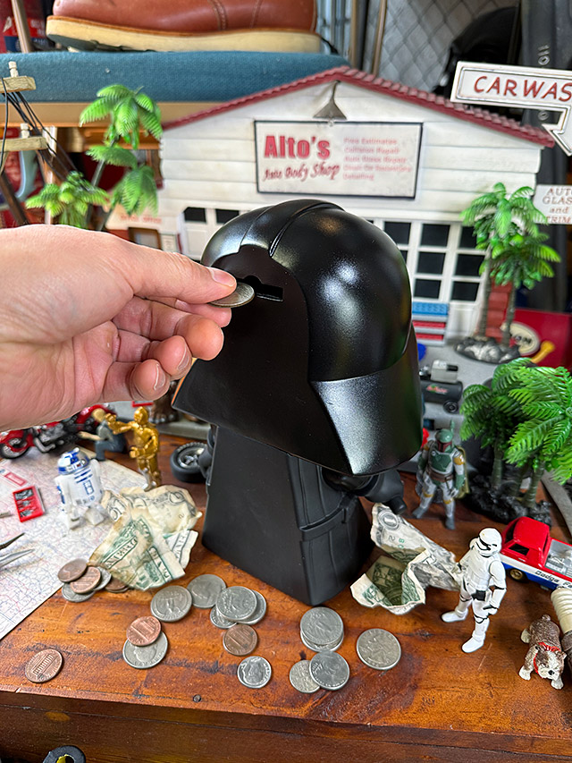 スターウォーズ ダースベイダー PVCバンク 貯金箱 フィギュア