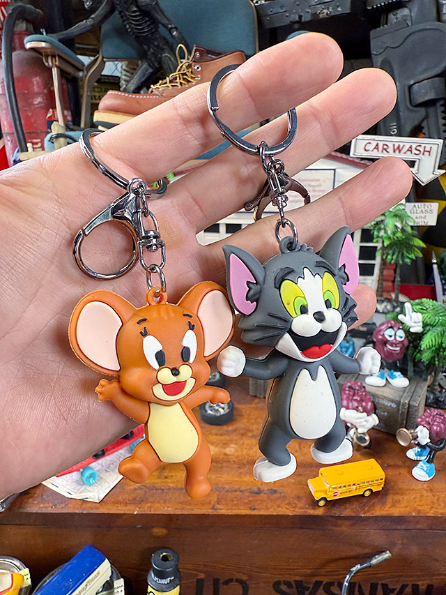 トムとジェリー　PVCフィギュア　キーホルダー　（2個セット） ■ アメリカン雑貨 アメリカ雑貨 | 