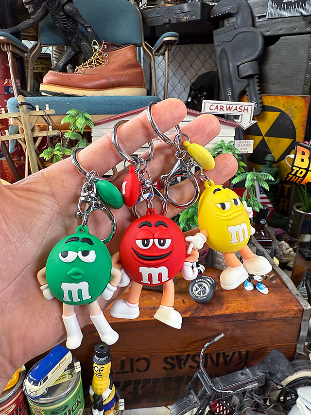 M&M's PVCフィギュア キーホルダー （3体セット） □ アメリカ雑貨