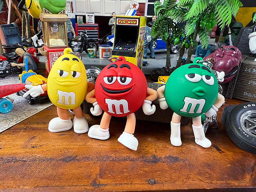M&M's PVCフィギュア キーホルダー （3体セット） □ アメリカン雑貨