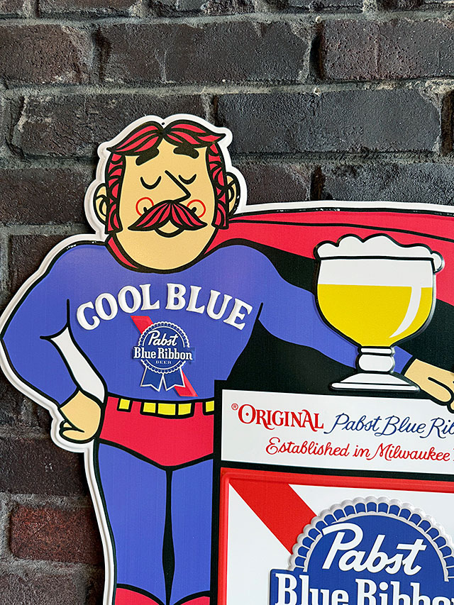 ド迫力！特大サイズ看板　パブスト　クールブルー　ビッグサイズサイン　エンボスティンサイン |  | 01