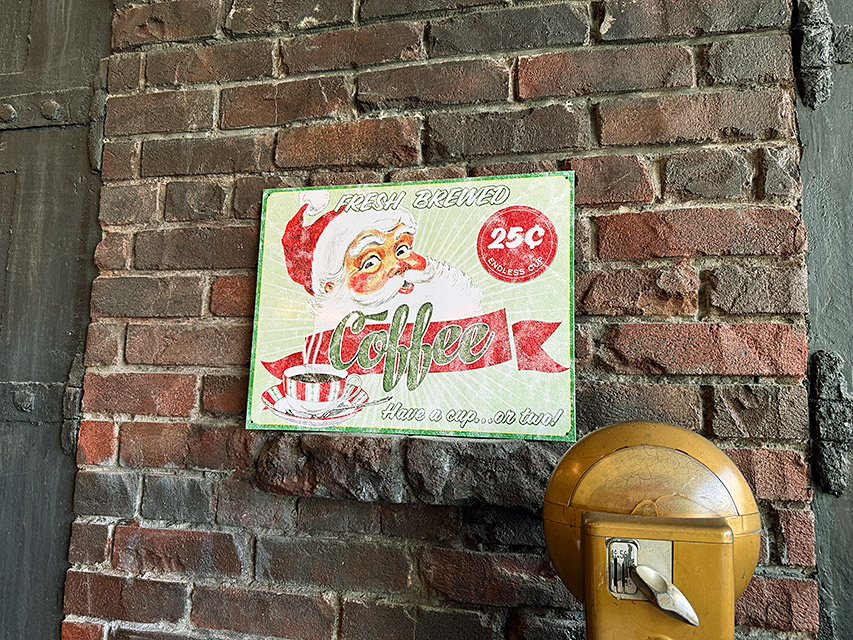 サンタクロース　コーヒー　ブリキ看板　クリスマス ■ アメリカン雑貨 アメリカ雑貨 |  | 04