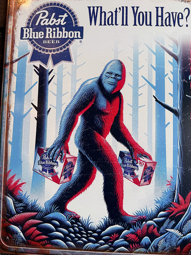 パブスト・ブルーリボン　ビッグフット　ブリキ看板 ■ アメリカン雑貨 アメリカ雑貨 |  | 01