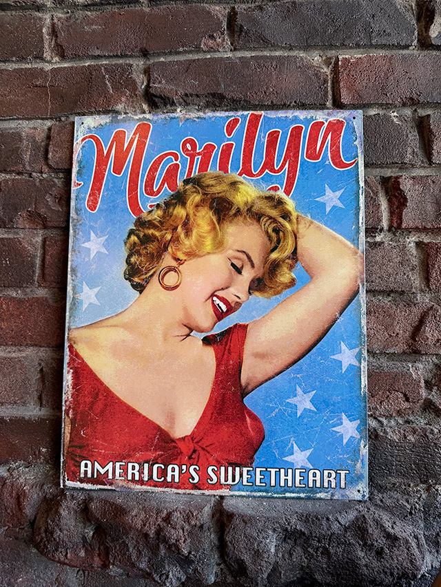 マリリン・モンロー　ブリキ看板　（アメリカンスイートハート） ■ アメリカン雑貨 アメリカ雑貨 | 