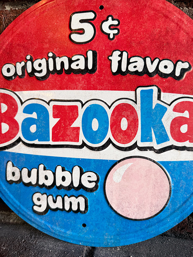 バズーカ　バブルガム　ラウンド型　ブリキ看板 ■ アメリカン雑貨 アメリカ雑貨 |  | 01