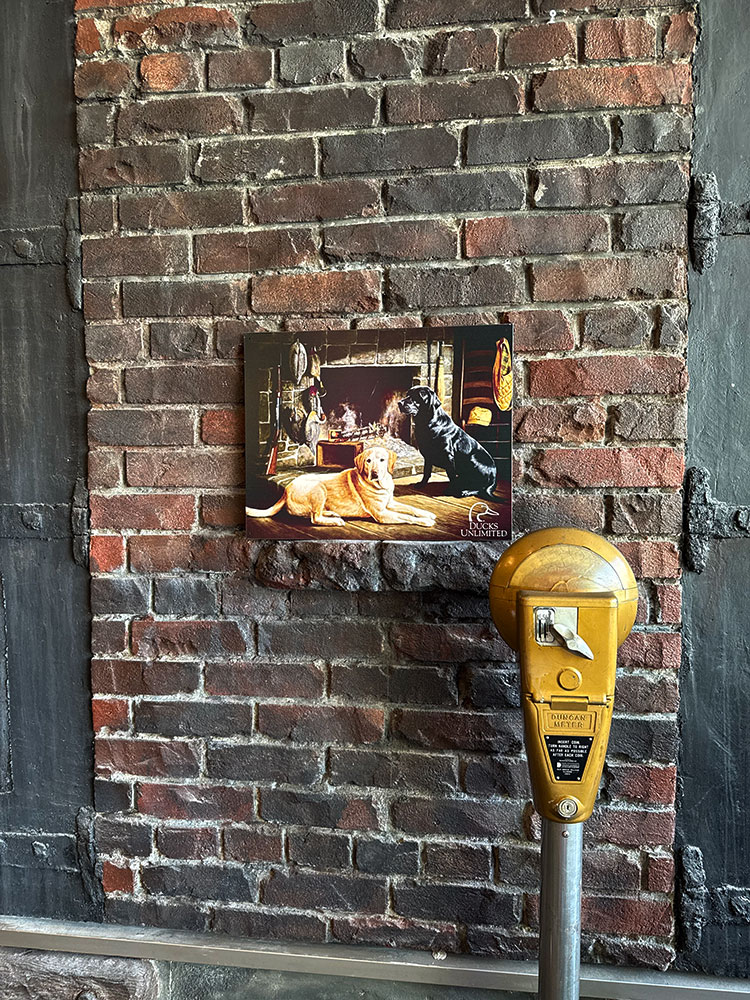 ラブラドール　＆　ゴールデン　ブリキ看板　（Waitng at Crow's Creek）　■ アメリカ雑貨 アメリカン雑貨 | アメリカン レトロ | 02