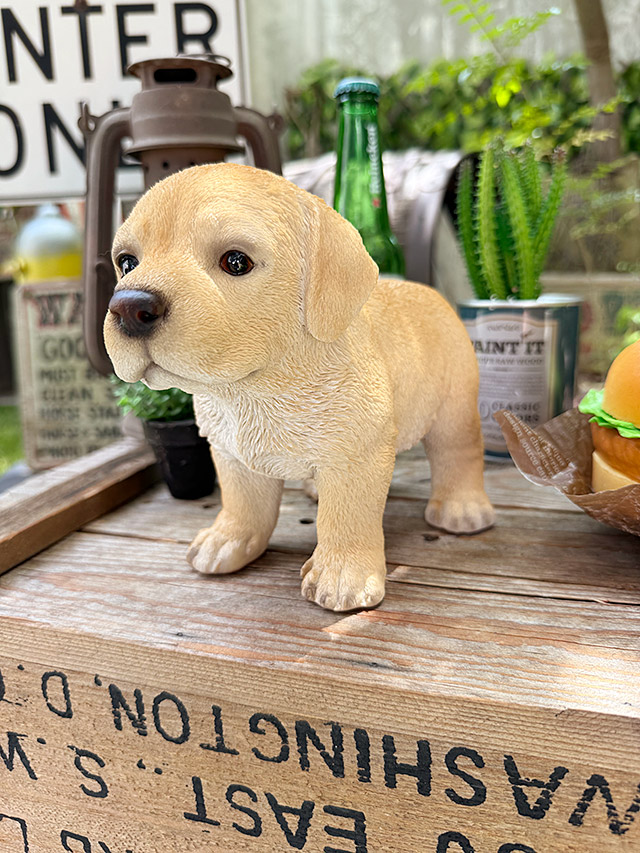 ラブラドールレトリバー レジン製スタチュー ドッグオーナメント