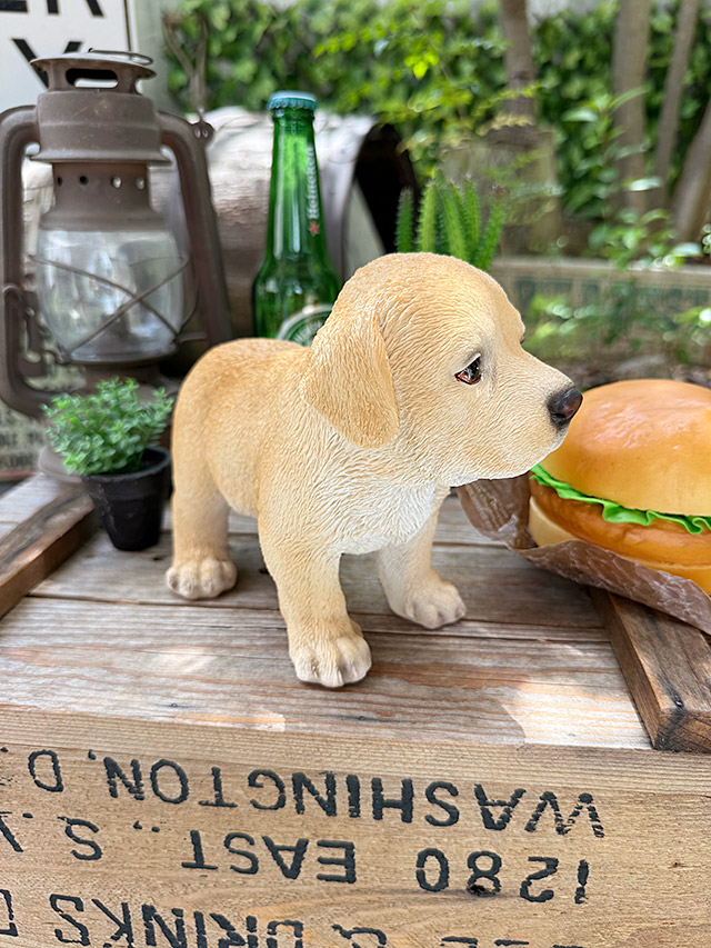 ラブラドールレトリバー レジン製スタチュー ドッグオーナメント