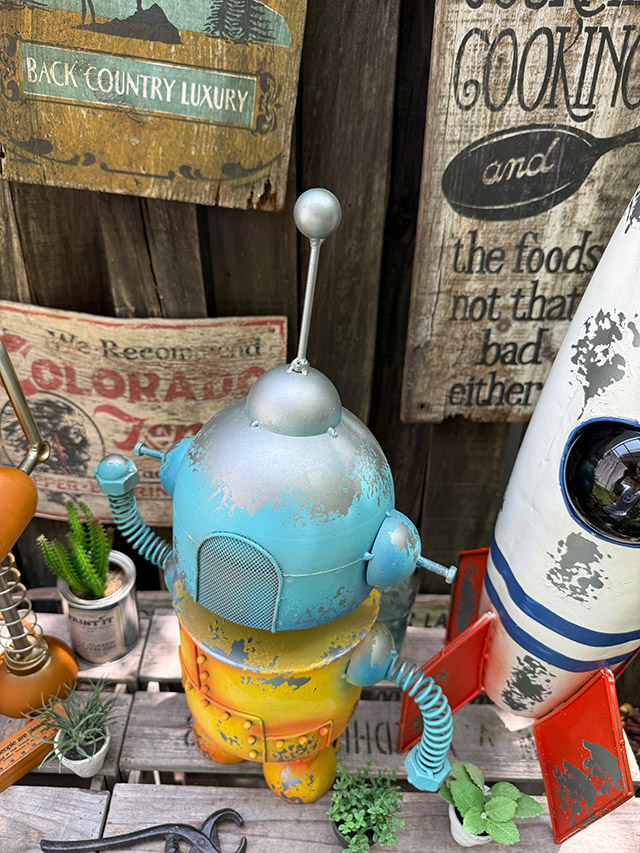 ジャンクヤード ブリキロボット ガーデンオブジェ （3号機） 単品