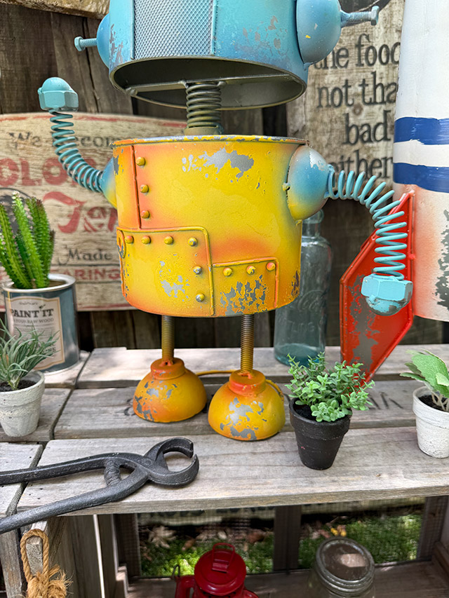 ジャンクヤード ブリキロボット ガーデンオブジェ （3号機） 単品