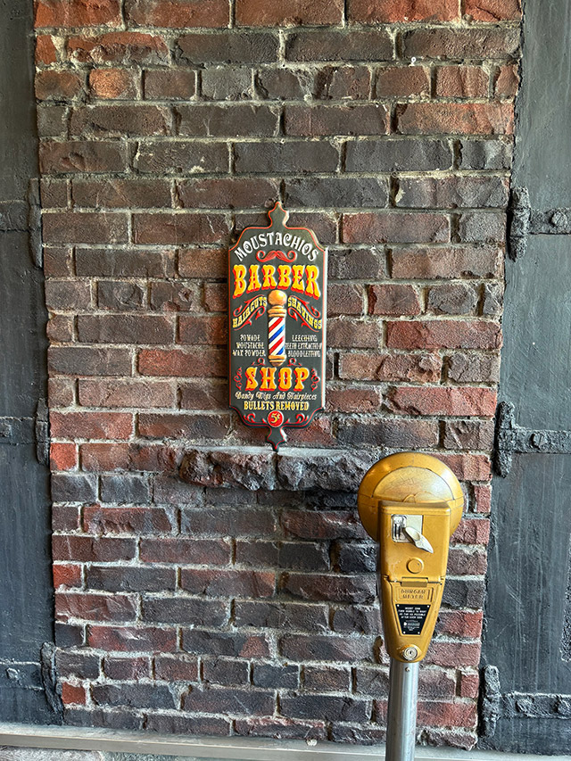 マスタッチョス バーバーショップサイン エンボス ティンサイン ブリキ