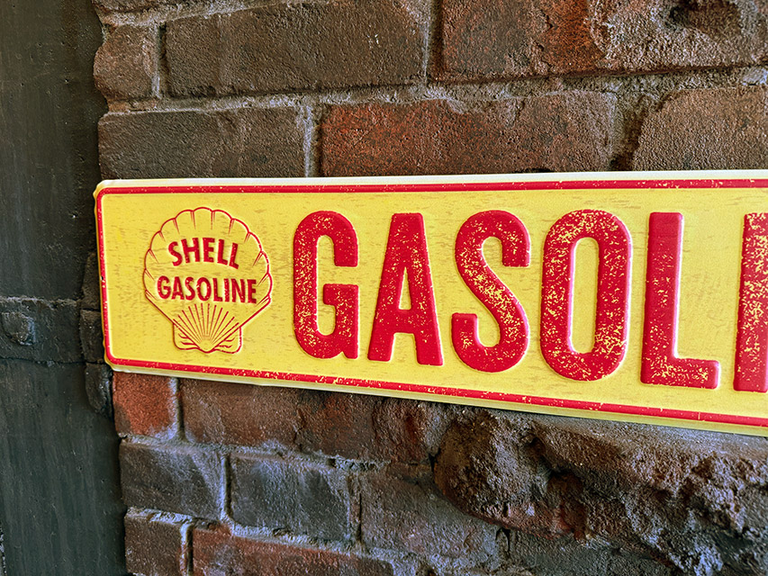 シェル　ガソリンアレイ　ストリートサイン　エンボス　ティンサイン　ブリキ看板 ■ アメリカン雑貨 アメリカ雑貨 |  | 01