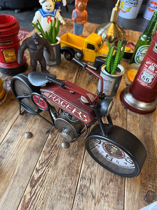 ヴィンテージ　モーターサイクル　テーブルクロック　置き時計 ■ アメリカン雑貨 アメリカ雑貨 |  | 01