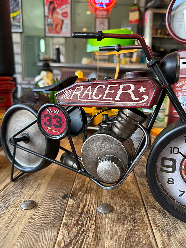 ヴィンテージ　モーターサイクル　テーブルクロック　置き時計 ■ アメリカン雑貨 アメリカ雑貨 |  | 03