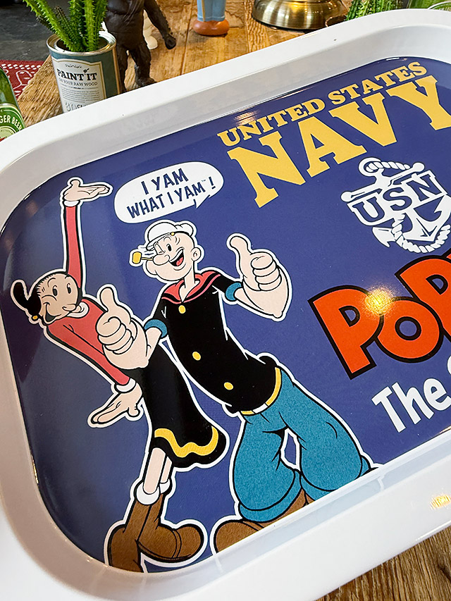 アメリカンキャラクター　ポパイ アメリカンキャラクター ティントレイ （ポパイ） □ アメリカン雑貨