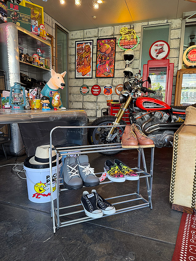 ポストジェネラル　フォルダブル　シューズラック　ジンク　（シルバー）　折り畳み式　靴置き ■ アメリカン雑貨 アメリカ雑貨 |  | 06