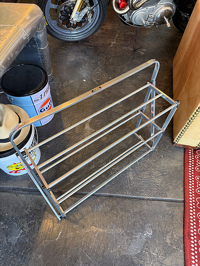 ポストジェネラル　フォルダブル　シューズラック　ジンク　（シルバー）　折り畳み式　靴置き ■ アメリカン雑貨 アメリカ雑貨 |  | 09