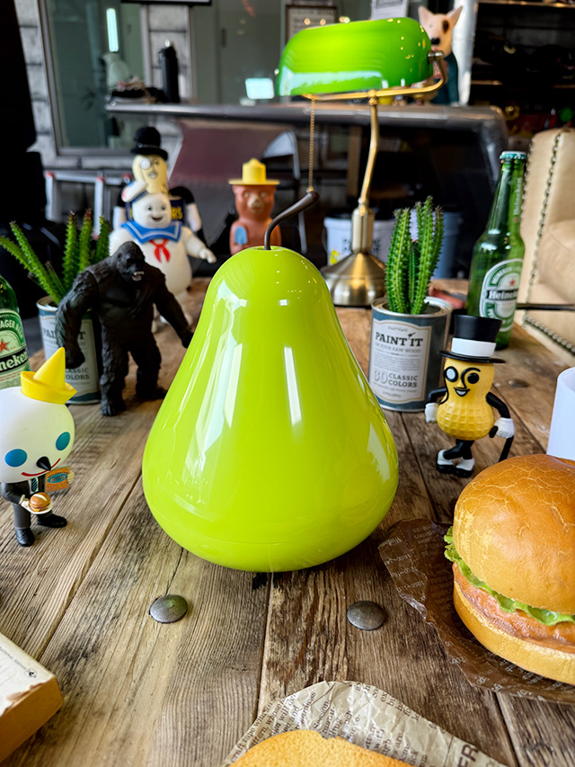 クオリー ペアーポッド 小物入れ 洋梨型コンテナ （グリーン