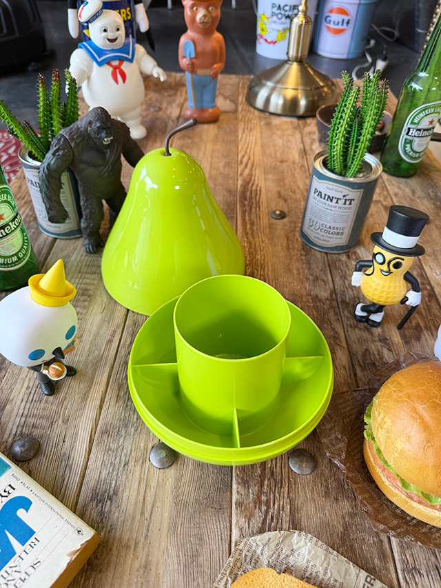 クオリー ペアーポッド 小物入れ 洋梨型コンテナ （グリーン