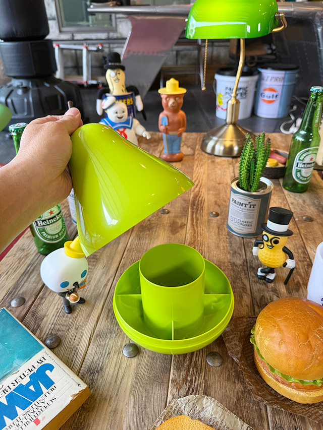 クオリー ペアーポッド 小物入れ 洋梨型コンテナ （グリーン