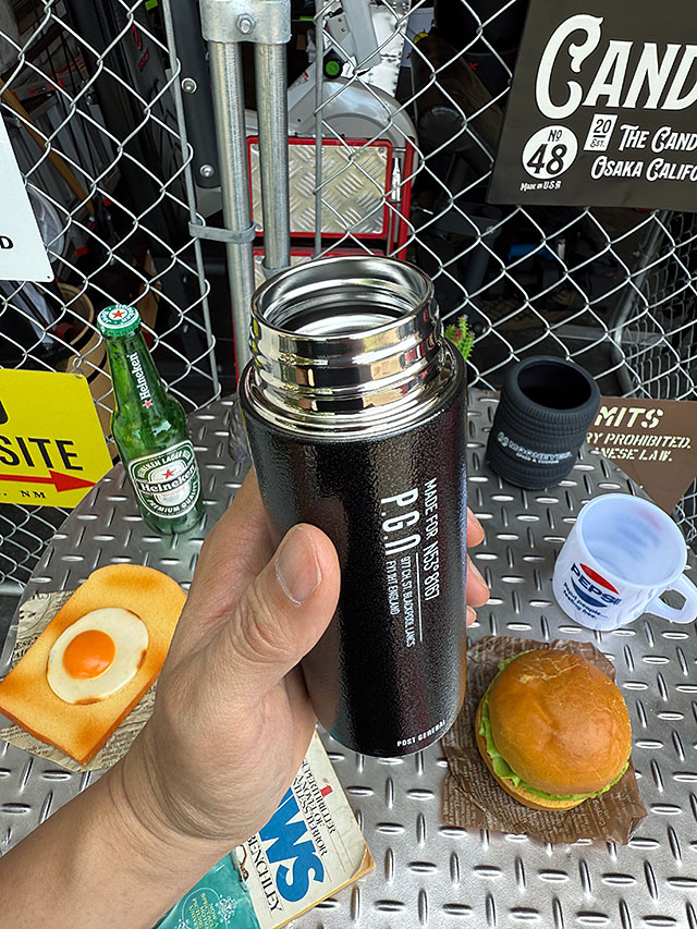 ポストジェネラル　保温＆保冷　ステンレス　二重構造　ショートボトル　260ml　ダブルウォール　（ブラック） 爆買 |  | 05