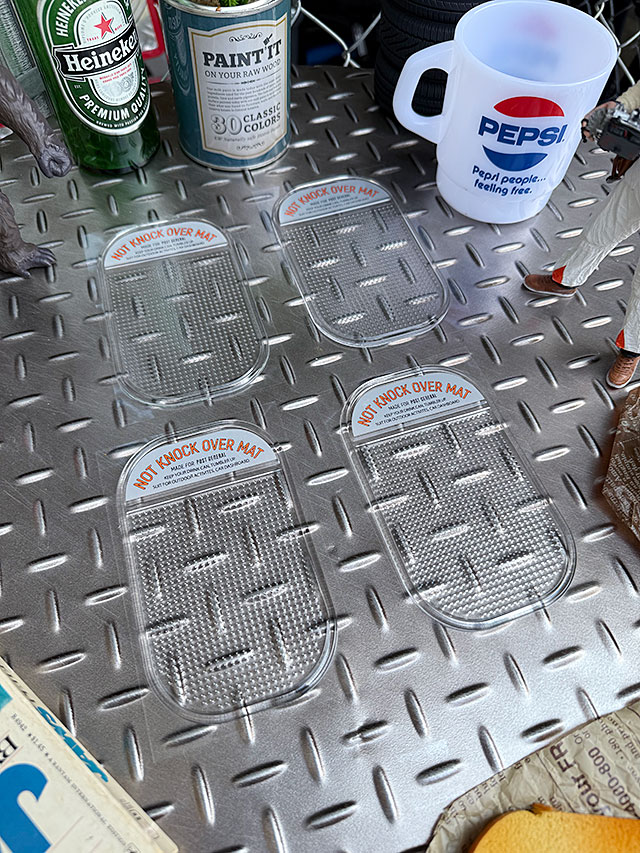 ポストジェネラル　粘着性のあるゲル素材マット　ノットノックオーバーマット　4枚セット　（クリア） ■ アメリカ雑貨 アメリカン雑貨 | 