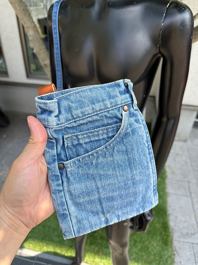 アライヤン　ジーンズポシェット　＆　ショルダーストラップ （淡色）　岡山産デニム　MADE IN JAPAN　■ アメリカ雑貨 アメリカン雑貨 |  | 07