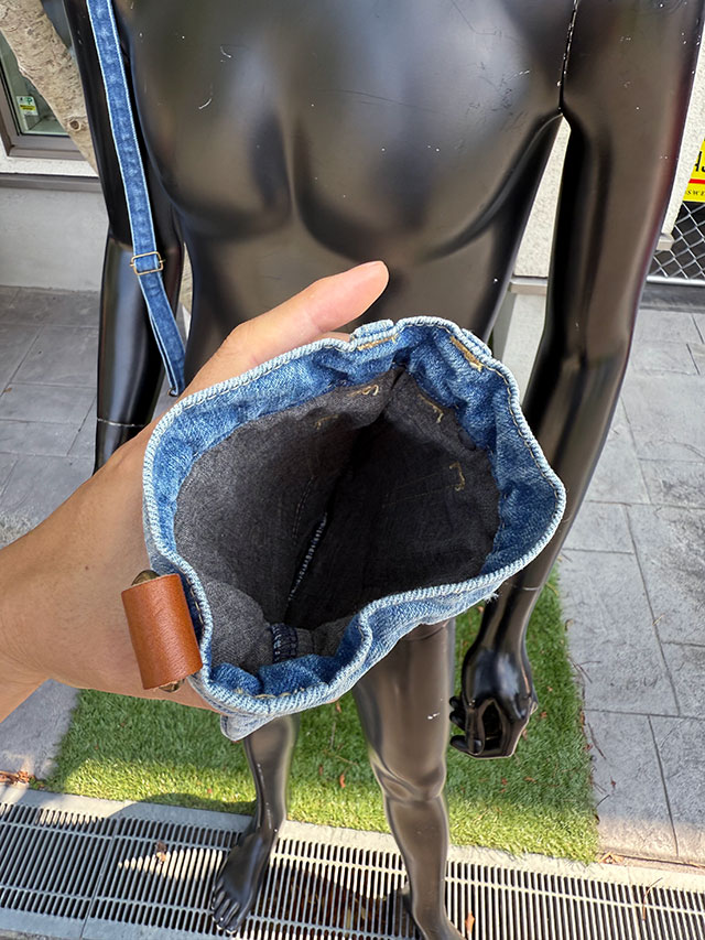 アライヤン　ジーンズポシェット　＆　ショルダーストラップ （淡色）　岡山産デニム　MADE IN JAPAN　■ アメリカ雑貨 アメリカン雑貨 |  | 09