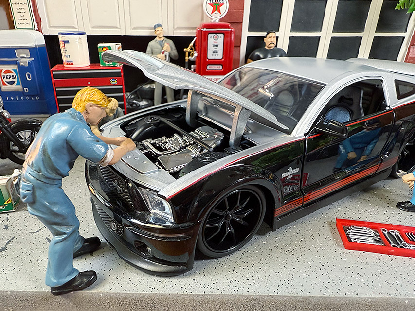 Jada　2008年　フォード　マスタング　シェルビー　GT-500KR　ダイキャストミニカー　1/24　（シルバー×ブラック）　BIG TIME MUSCLE |  | 03