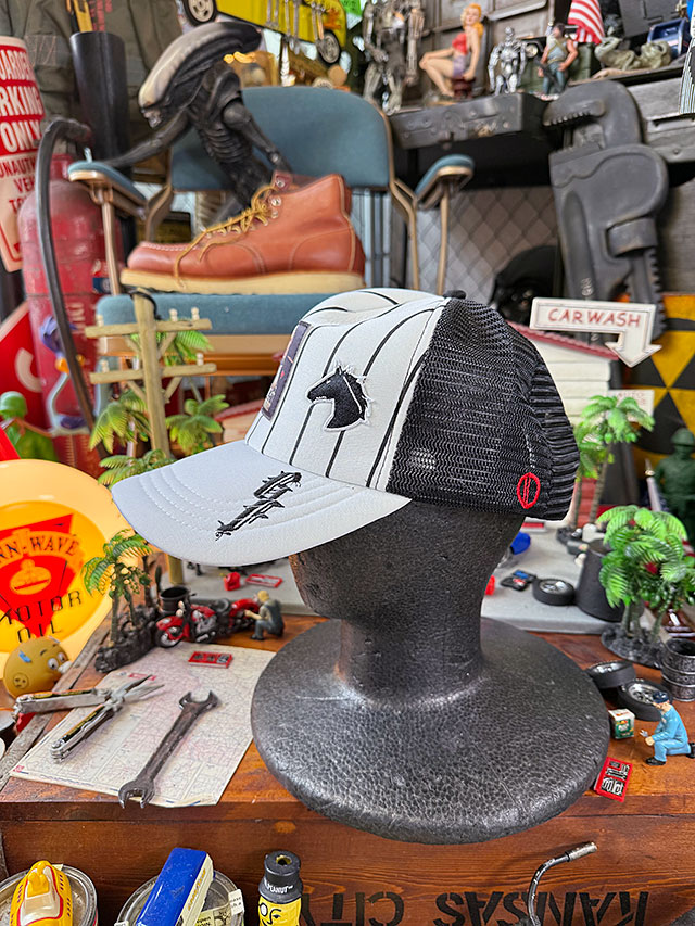 映画　ゴッドファーザー　ドン・ヴィトー・コルレオーネ　オフィシャル　ピンストライプキャップ ■ アメリカン雑貨 アメリカ雑貨 |  | 03