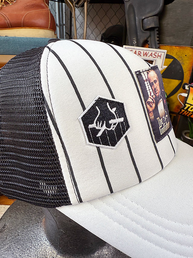 映画　ゴッドファーザー　ドン・ヴィトー・コルレオーネ　オフィシャル　ピンストライプキャップ ■ アメリカン雑貨 アメリカ雑貨 |  | 04