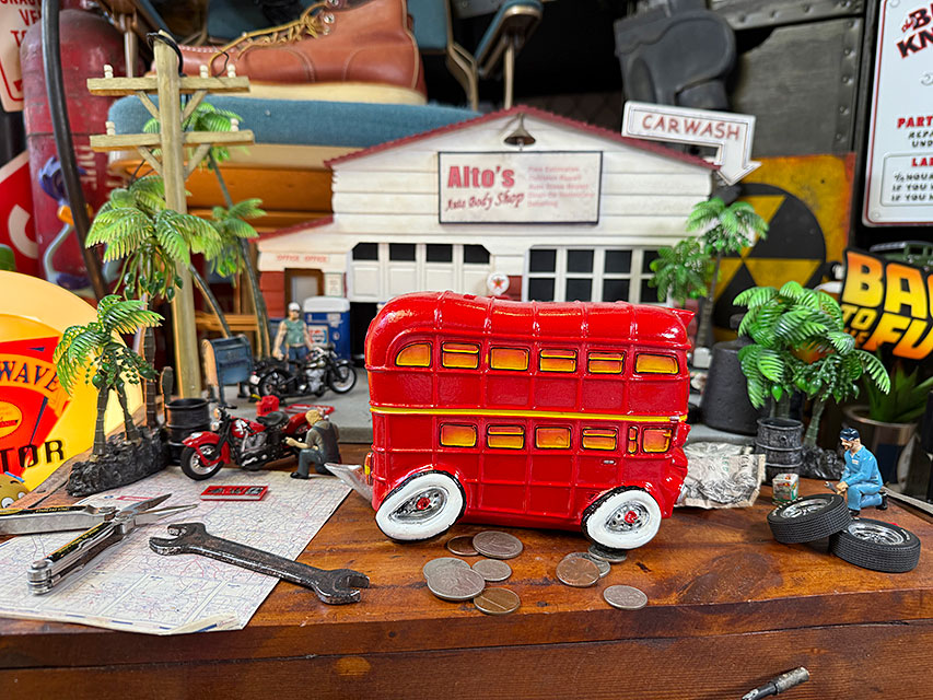 オールディーズマネーバンク　（ロンドンバス） ■ アメリカン雑貨 アメリカ雑貨 |  | 04