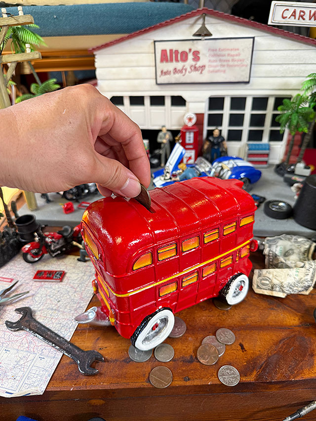 オールディーズマネーバンク　（ロンドンバス） ■ アメリカン雑貨 アメリカ雑貨 |  | 05