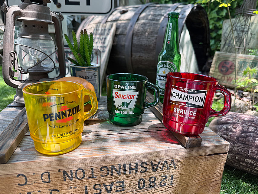 モーター系＆オイルブランド　スタッキングマグ　（3個セット/クリア）　330ml ■ アメリカン雑貨 アメリカ雑貨 |  | 04