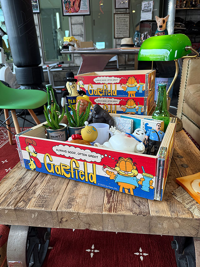 ガーフィールド　ウッドクレート　ソーダ木箱　単品 ■ アメリカン雑貨 アメリカ雑貨 | 