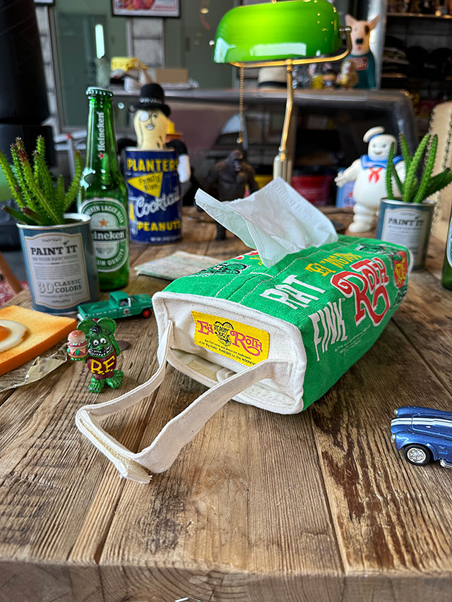 ラットフィンク　ティッシュカバー　（グリーン） ■ アメリカン雑貨 アメリカ雑貨 | RAT FINK | 03