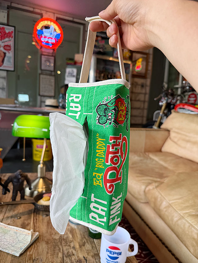 ラットフィンク　ティッシュカバー　（グリーン） ■ アメリカン雑貨 アメリカ雑貨 | RAT FINK | 06