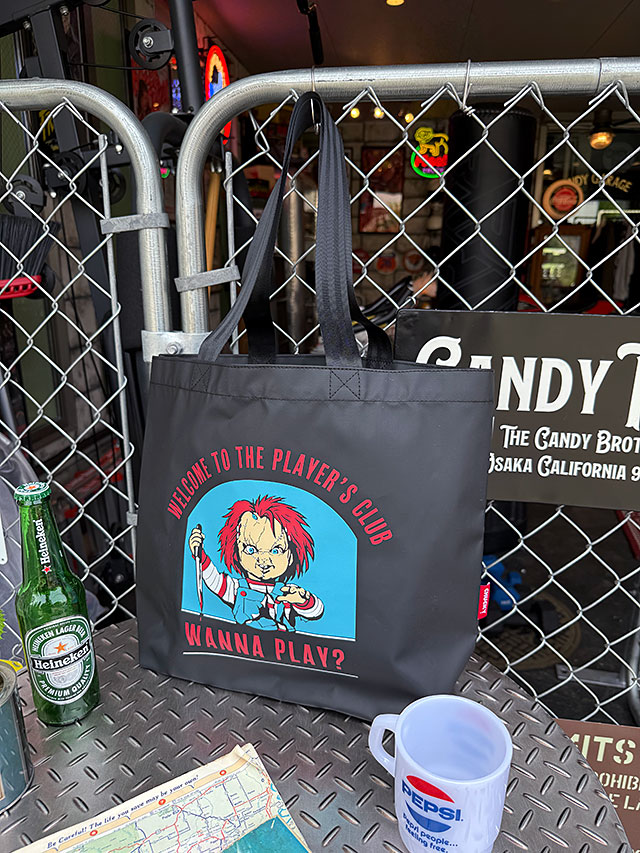 映画　チャイルドプレイ　チャッキー　トートバッグ　（プレイヤーズクラブ） ■ アメリカン雑貨 アメリカ雑貨 | 