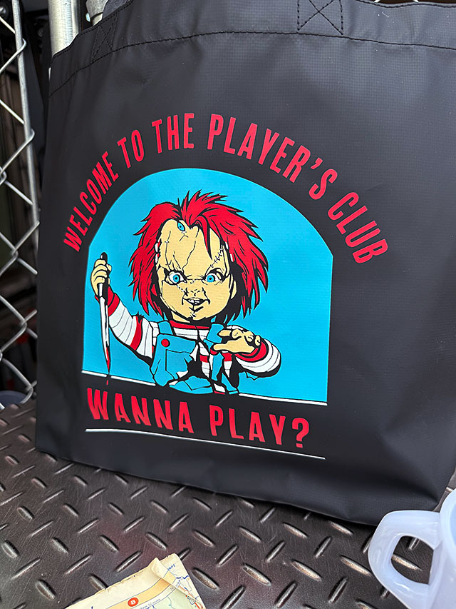 映画　チャイルドプレイ　チャッキー　トートバッグ　（プレイヤーズクラブ） ■ アメリカン雑貨 アメリカ雑貨 |  | 01