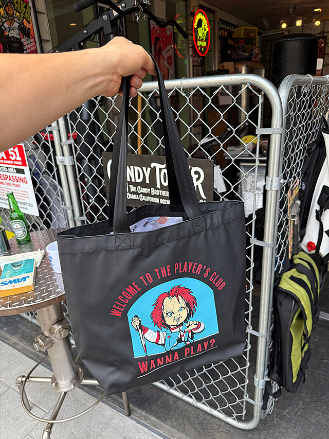 映画　チャイルドプレイ　チャッキー　トートバッグ　（プレイヤーズクラブ） ■ アメリカン雑貨 アメリカ雑貨 |  | 03